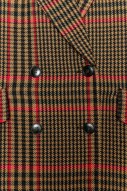 Manteau oversize à carreaux