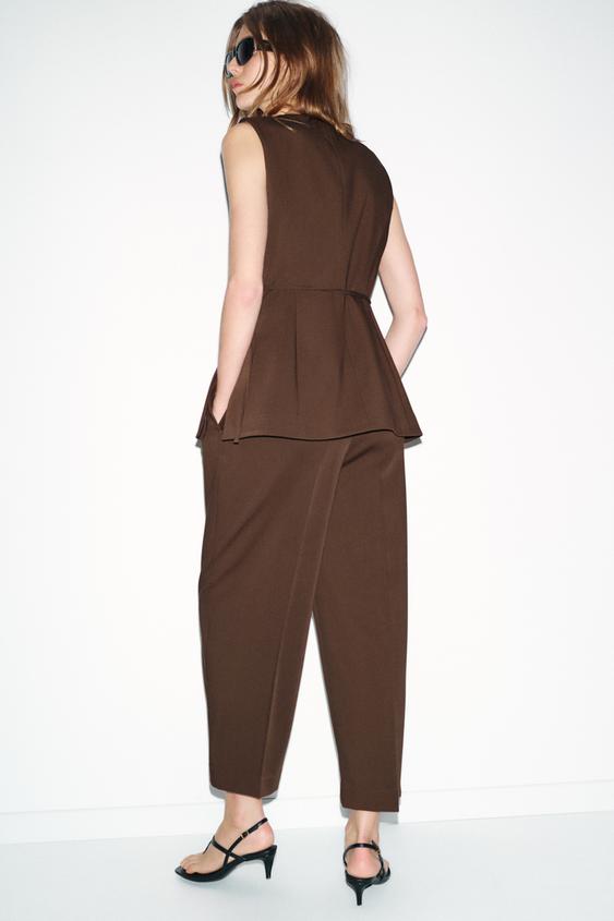 Gilet croisé avec ceinture