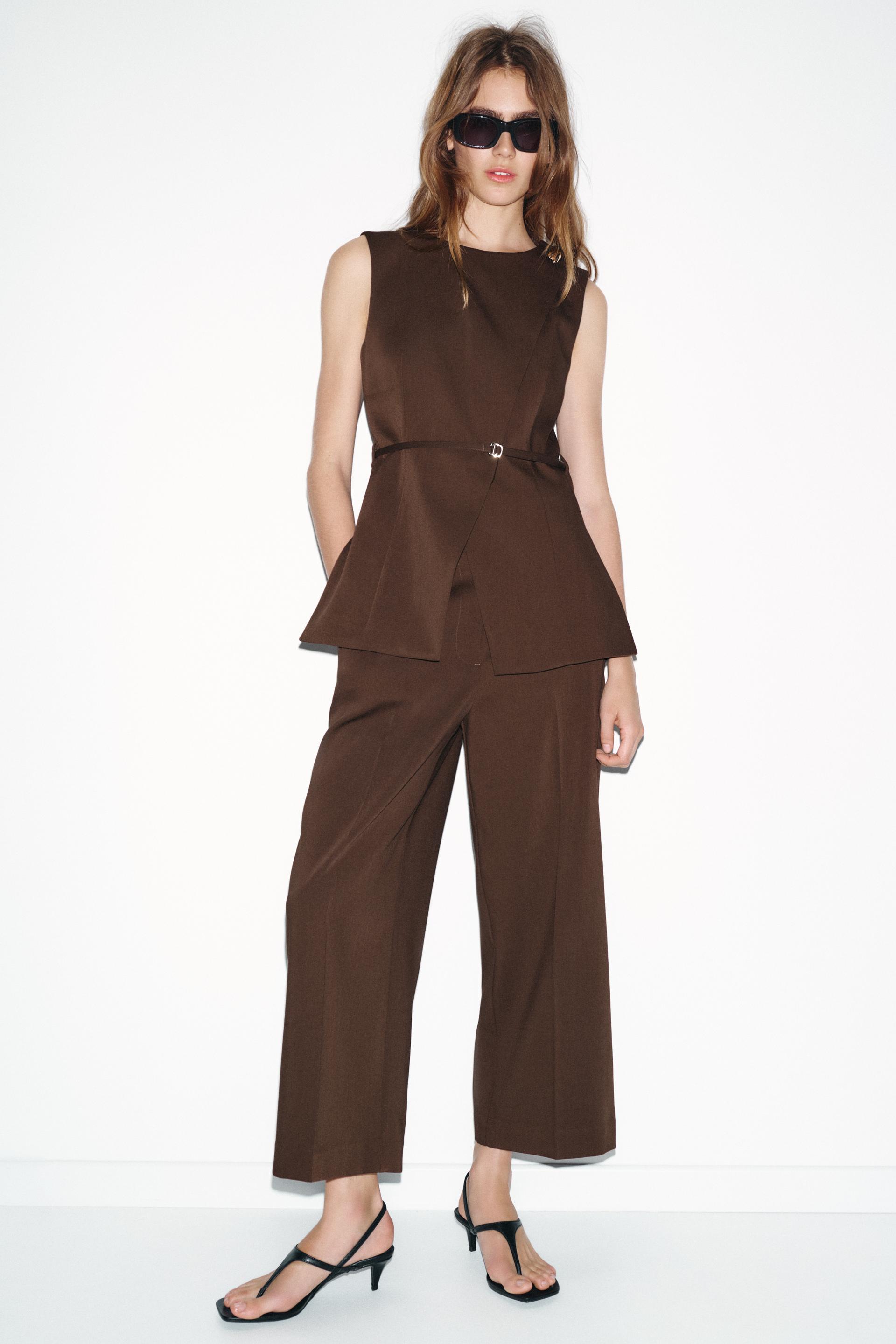 Gilet croisé avec ceinture