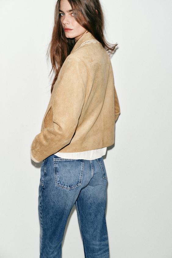 Veste effet suédine
