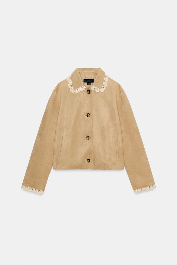 Veste effet suédine