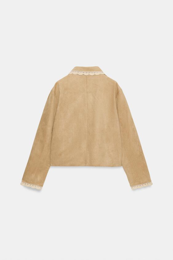 Veste effet suédine