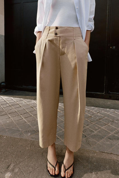 Pantalon large à bas réglable