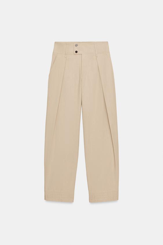 Pantalon large à bas réglable