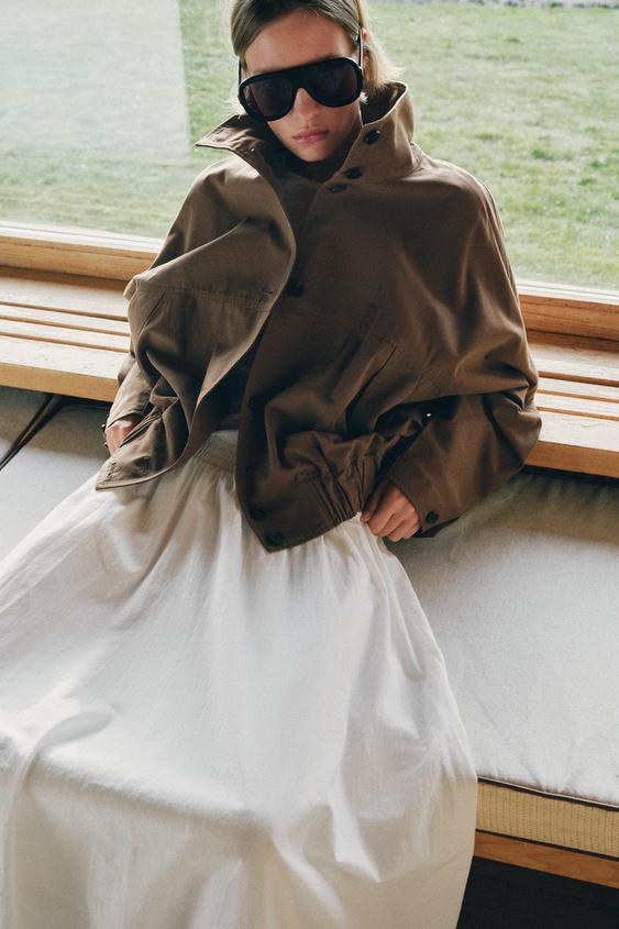 Blouson à col montant et bas élastiqué