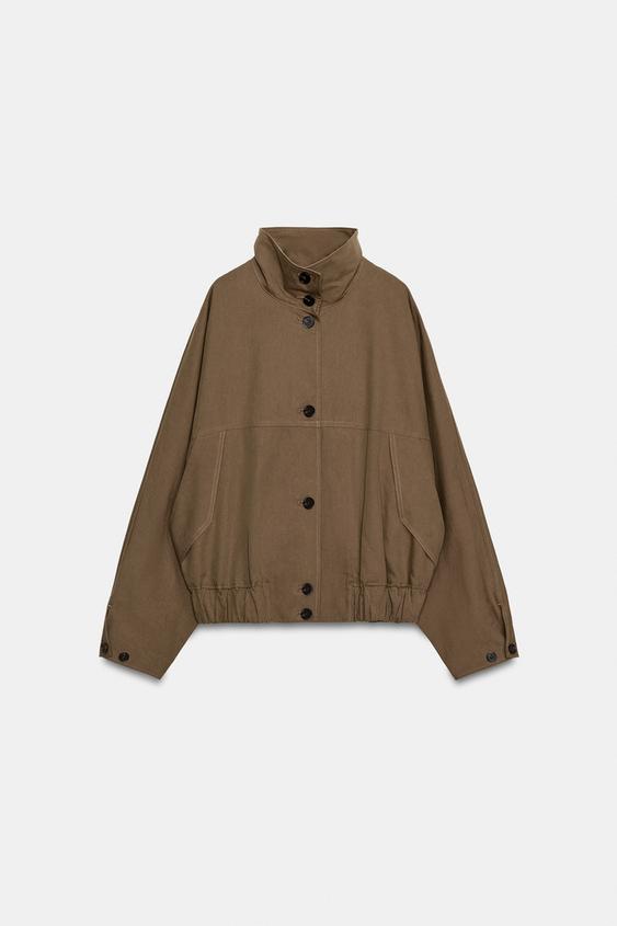 Blouson à col montant et bas élastiqué