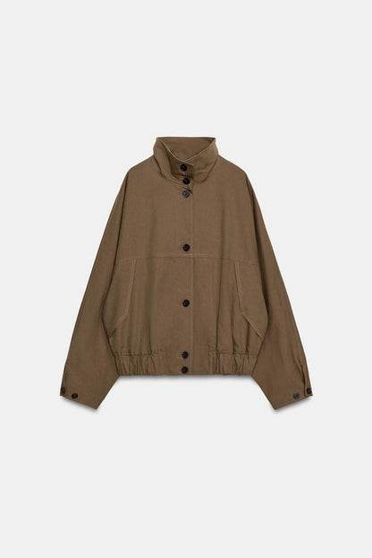 Blouson à col montant et bas élastiqué
