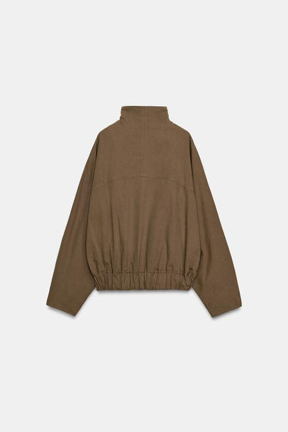 Blouson à col montant et bas élastiqué