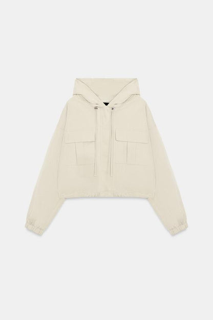 Blouson ballon à capuche