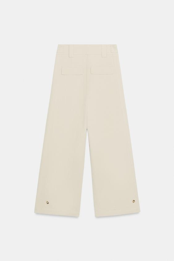Pantalon-culotte taille haute