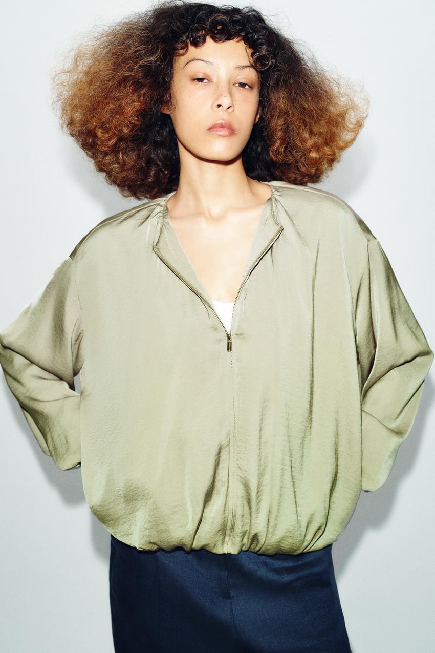 Veste bomber fluide ballon