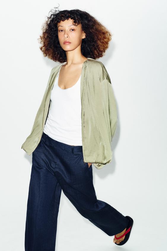 Veste bomber fluide ballon