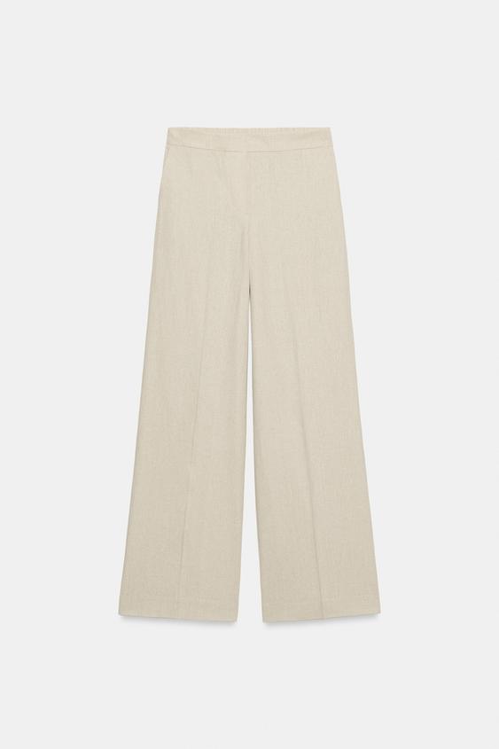 Pantalon droit en lin
