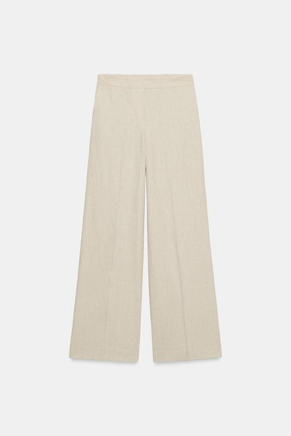 Pantalon droit en lin