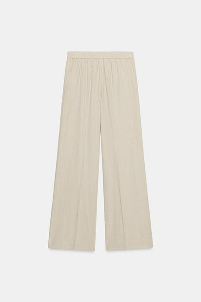 Pantalon droit en lin