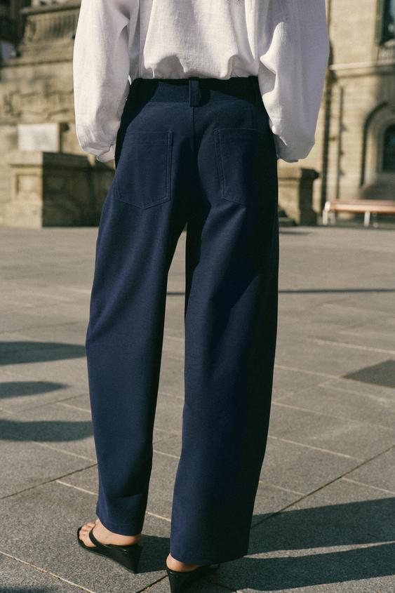 Pantalon coupe barrel