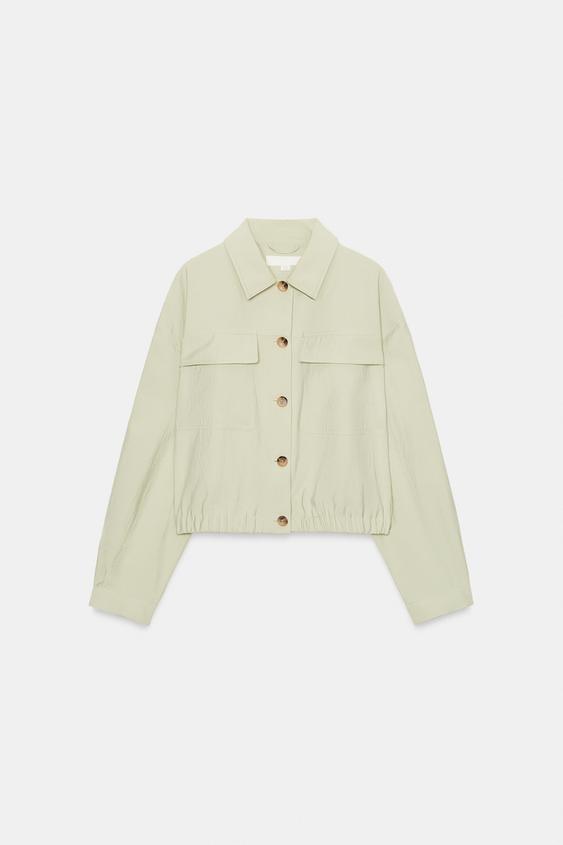 Veste courte à poches à rabat