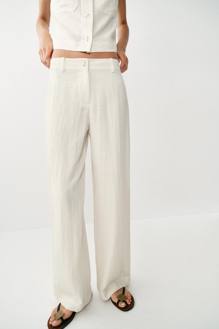 Pantalon à empiècements latéraux