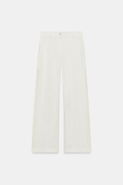 Pantalon à empiècements latéraux