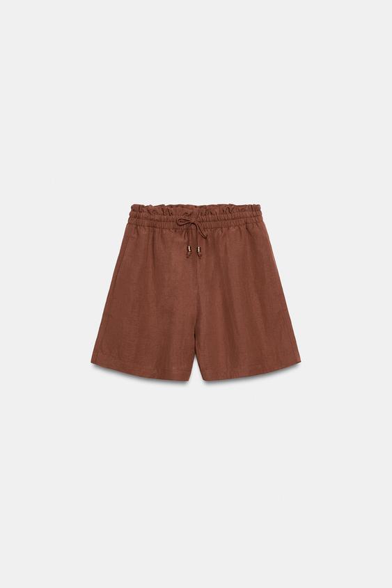 Bermuda à taille élastique