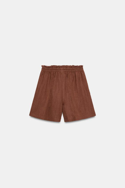 Bermuda à taille élastique