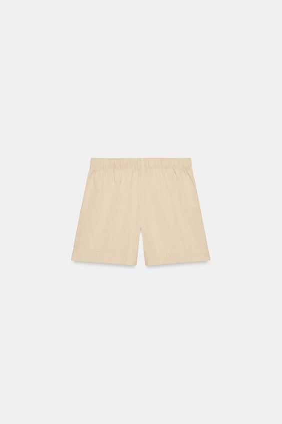 Bermuda 100 % coton à taille élastique