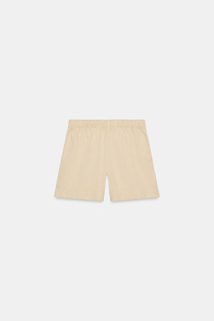Bermuda 100 % coton à taille élastique