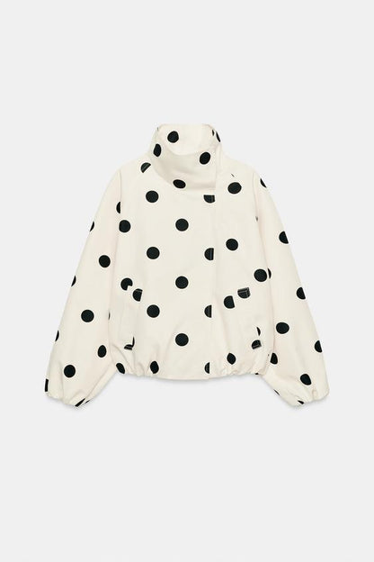 Blouson bomber à pois