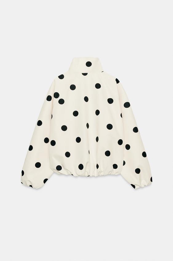 Blouson bomber à pois