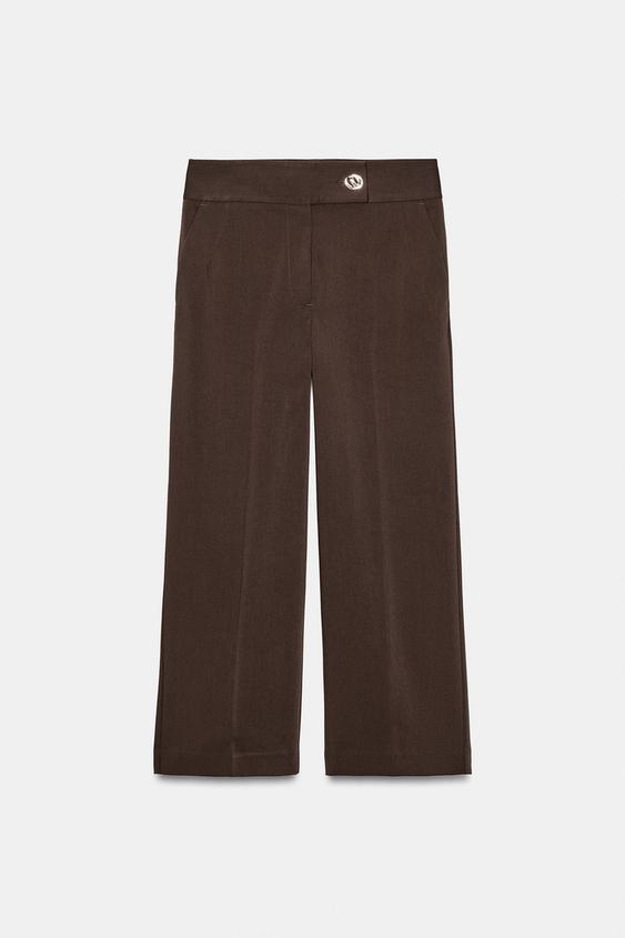 Pantalon droit taille haute