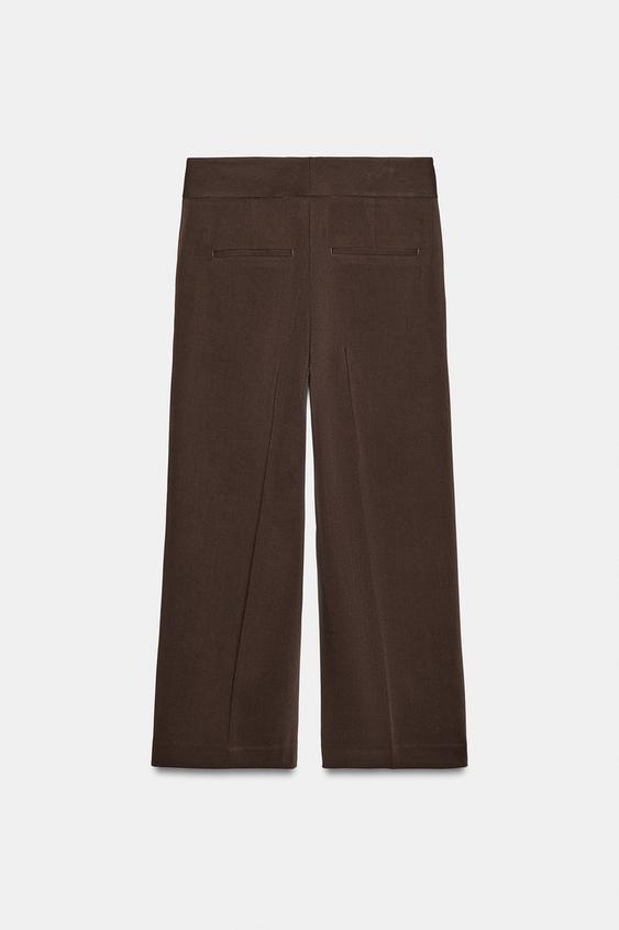Pantalon droit taille haute