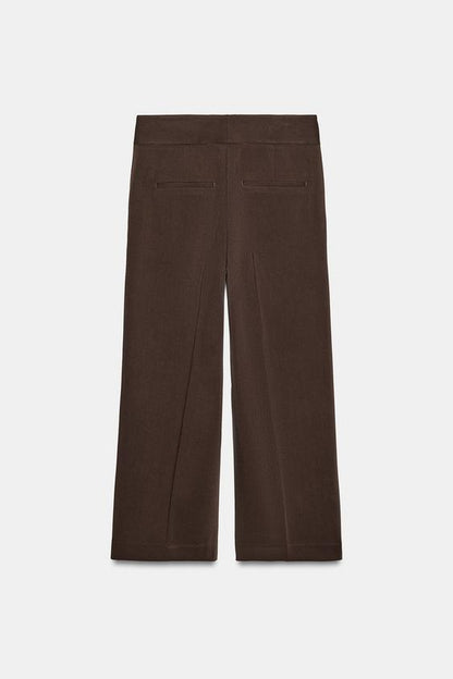 Pantalon droit taille haute