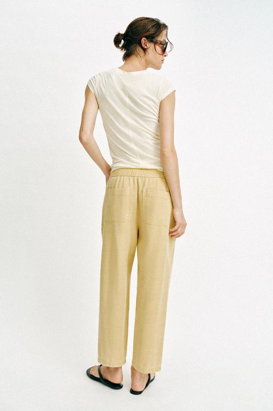 Pantalon à taille élastique