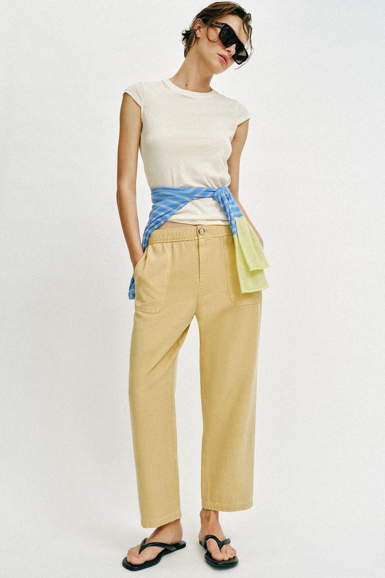 Pantalon à taille élastique