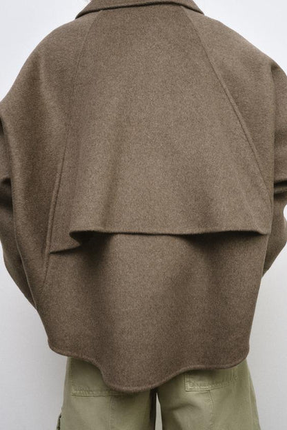 Veste en laine à fermeture zippée ZW Collection