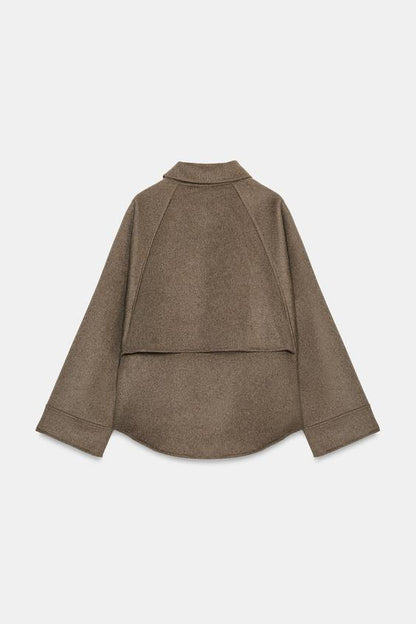 Veste en laine à fermeture zippée ZW Collection