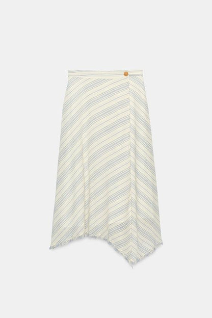 Jupe midi asymétrique