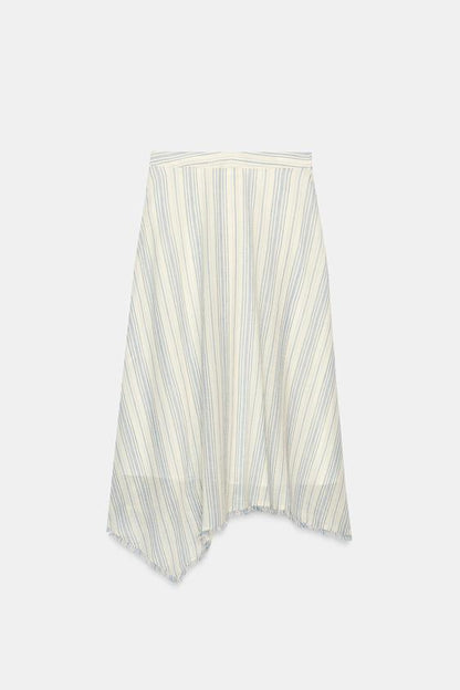 Jupe midi asymétrique