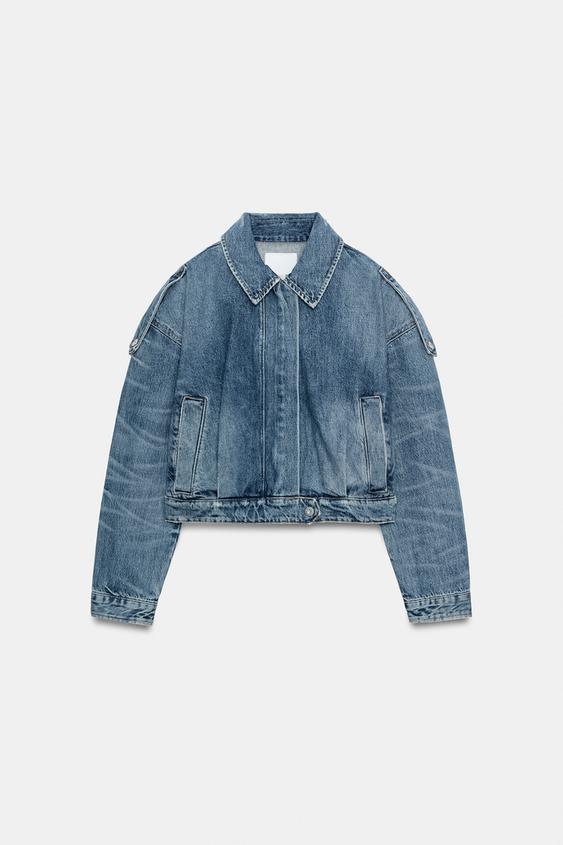 Blouson en denim à passants