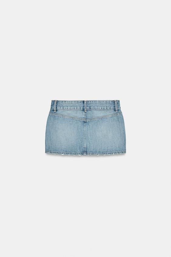 Jupe mini en denim TRF