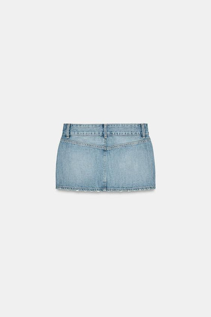 Jupe mini en denim TRF