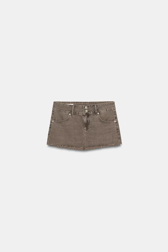 Jupe mini en denim TRF color