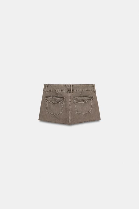 Jupe mini en denim TRF color