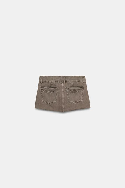 Jupe mini en denim TRF color