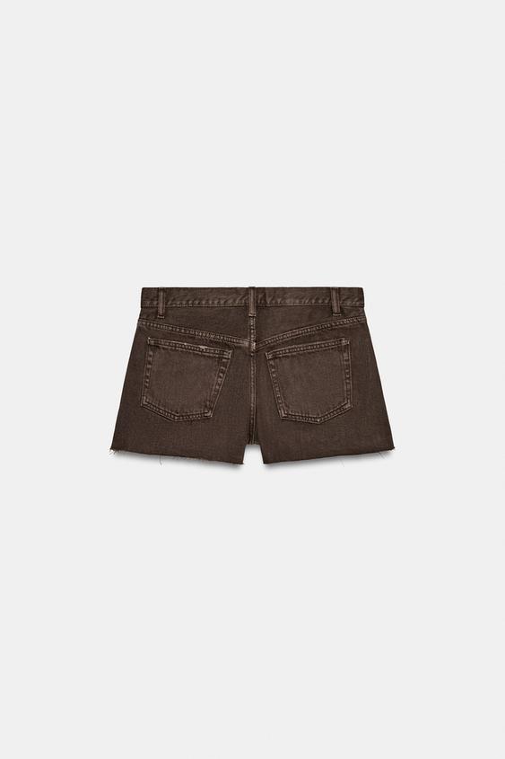 Short en denim TRF coloré, taille mi-haute