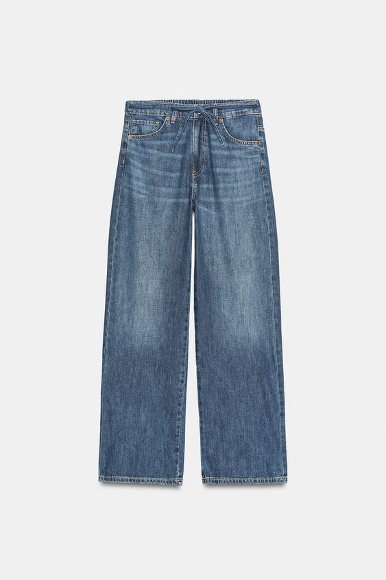 Jean en denim TRF coupe décontractée taille mi-haute