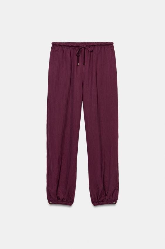 Pantalon bouffant à taille élastique