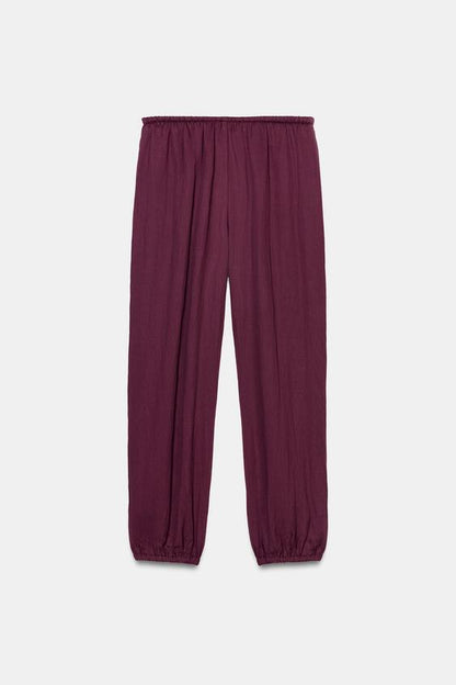 Pantalon bouffant à taille élastique