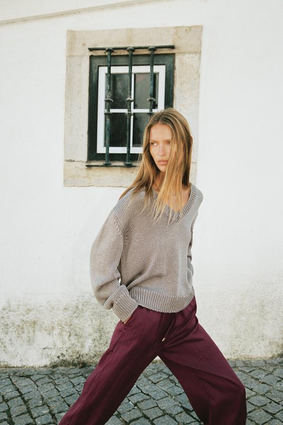 Pantalon bouffant à taille élastique