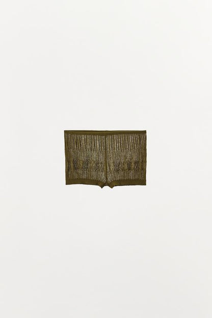 Short en maille texturée